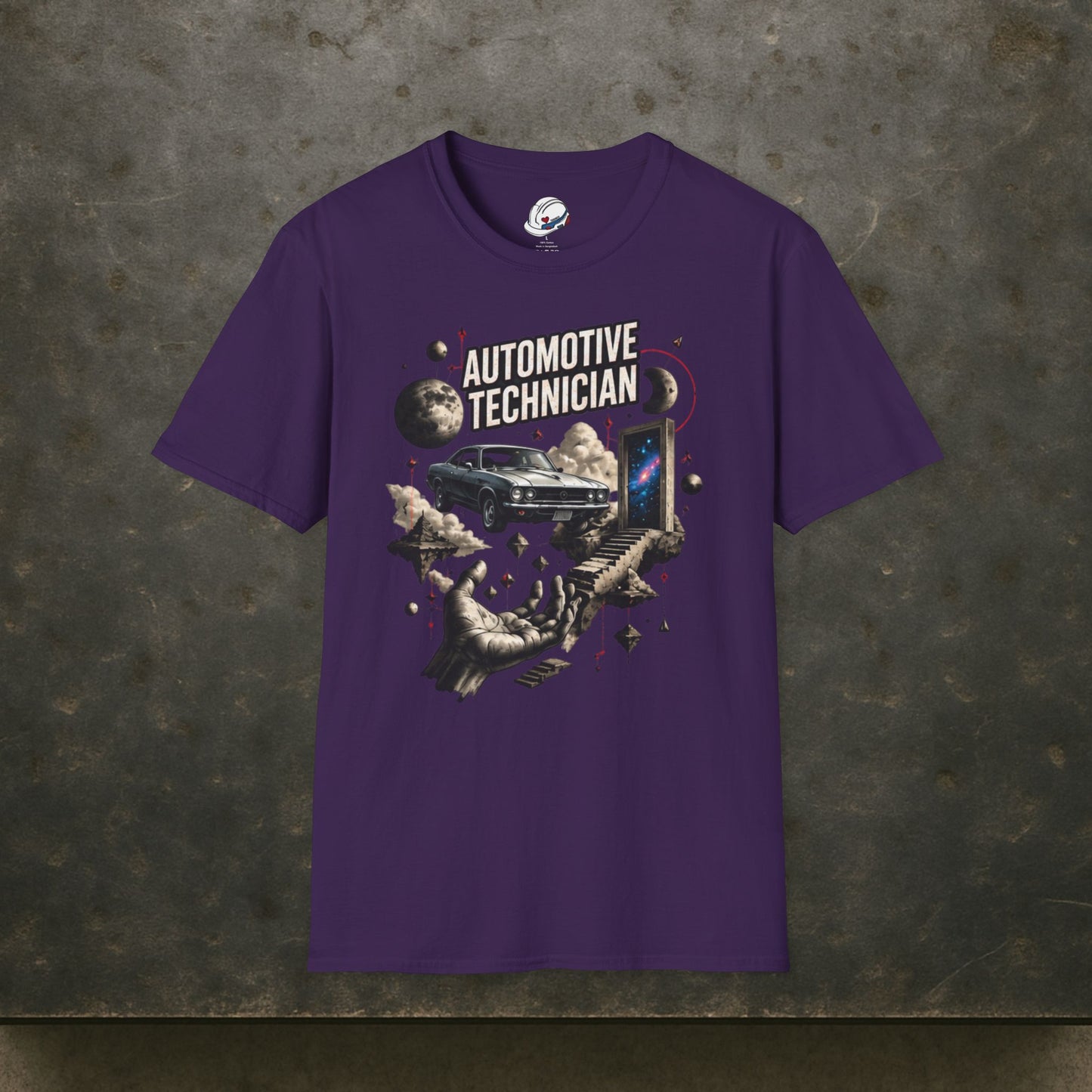 Cosmos Garage Automotive Technician T-Shirt, Space Mechanic T-Shirt