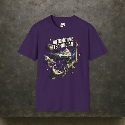 Cosmos Garage Automotive Technician T-Shirt, Space Mechanic T-Shirt