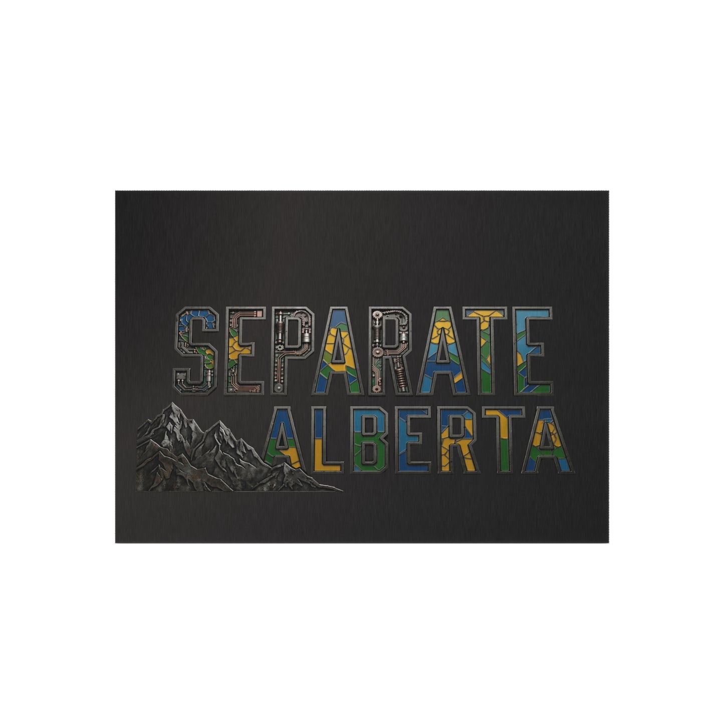 "Separate Alberta" Outdoor Rug, ToughNeck outdoor patio rug
