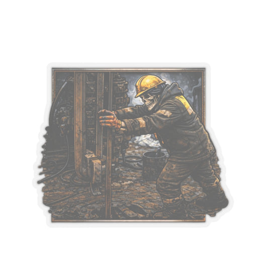 Floorhand Skeleton Sticker, Roughneck Hardhat Stickers