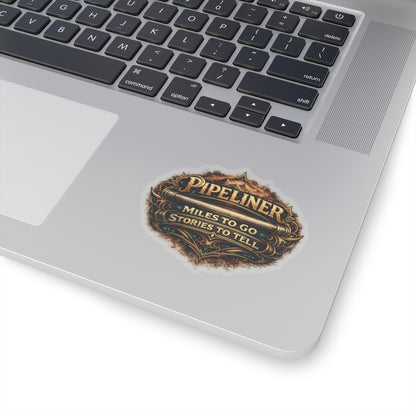 Pipeliner Miles to Go Stories to Tell Sticker, Pipeliner Hardhat Stickers