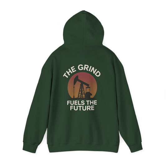 'The Grind Fuels The Future' Men's Hoodie, Motivational Sweater