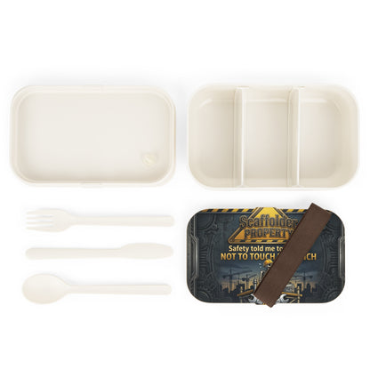 'Safety Said Don't Touch' Lunch Box, Scaffolder Funny Food Storage