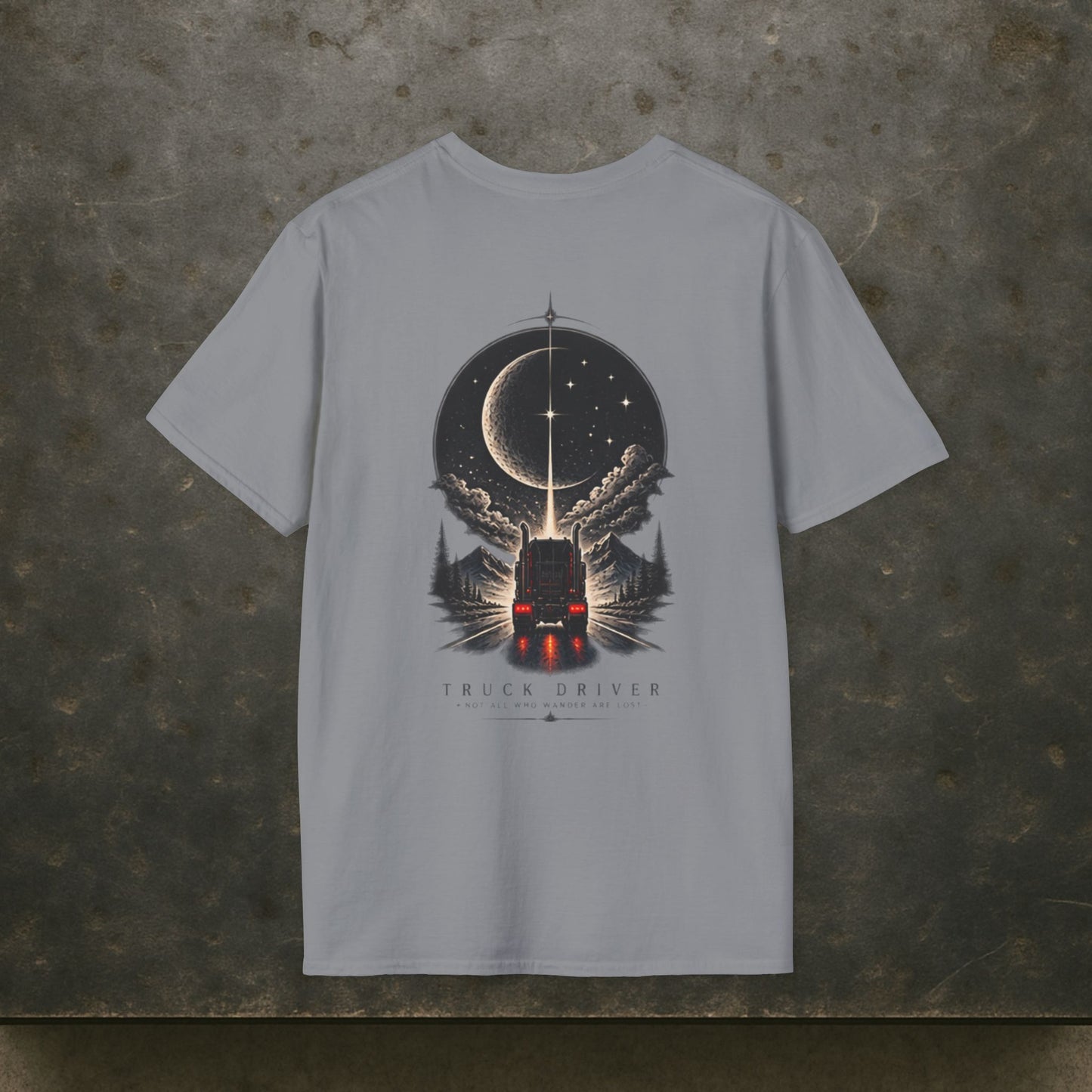 Not All Who Wander Are Lost Semi T-Shirt, Truck Driver Tee Shirt