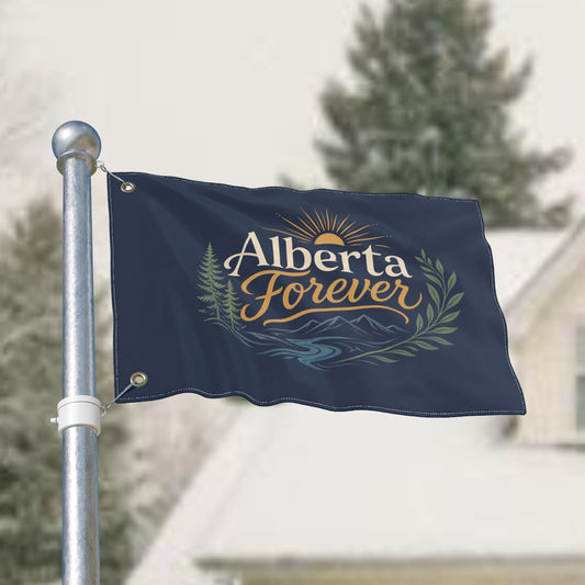 "Alberta Forever" Double-Sided Flag, Toughneck Outdoor Decorative Banner