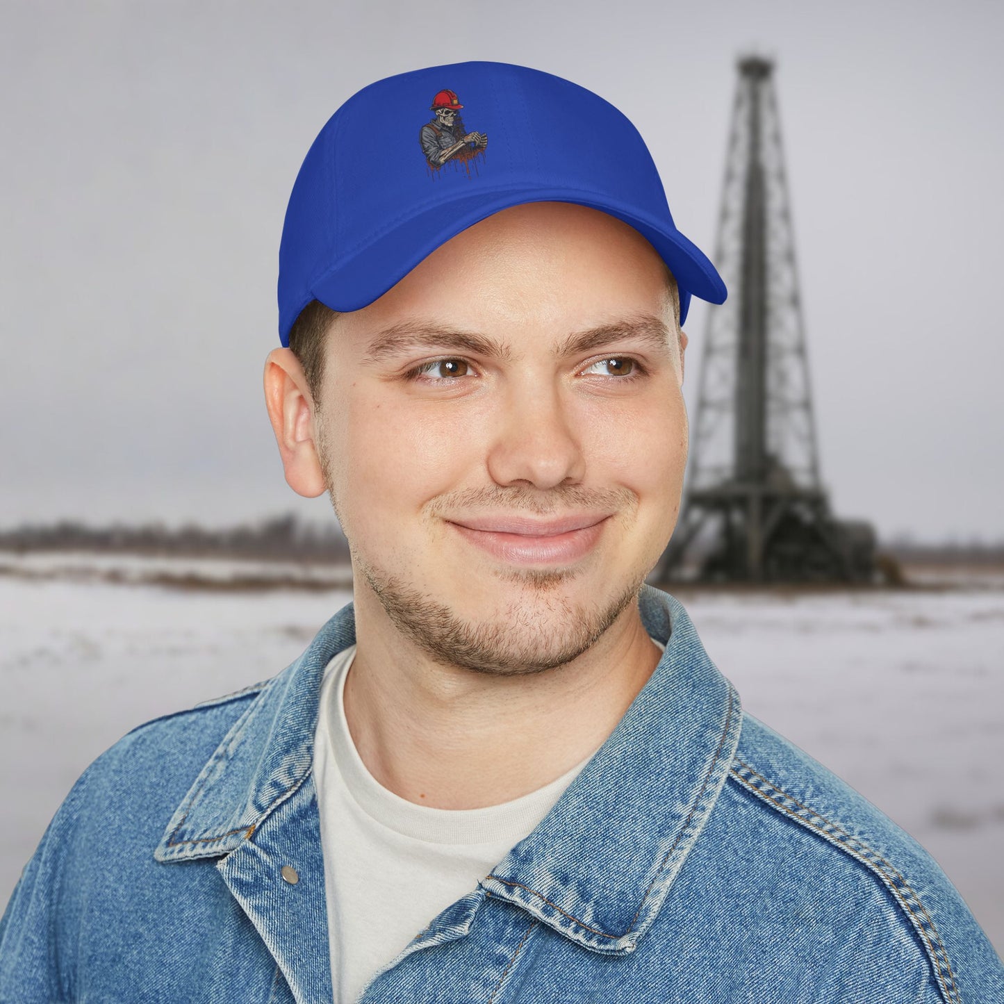 Skeleton Oilfield Worker Visual hat, General Oil cap