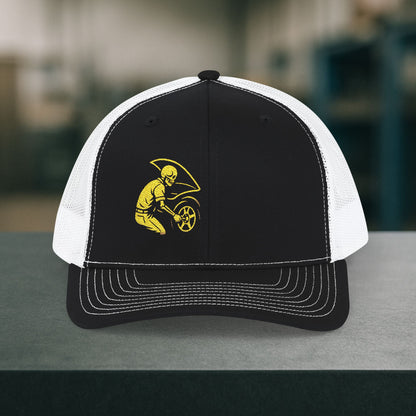 Embroidered Skeleton Auto Technician hat, Automotive Technician cap