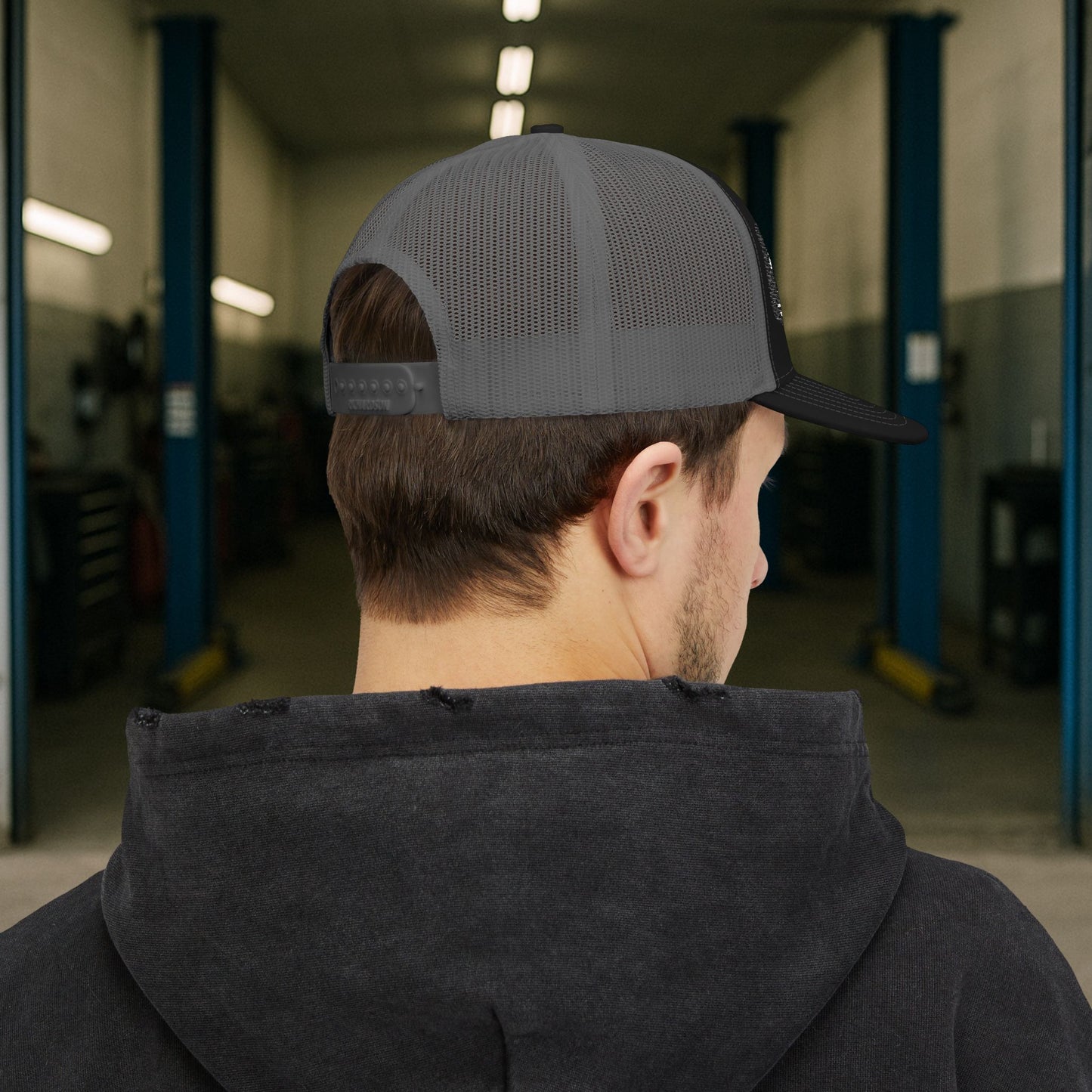 Heavy Duty Mechanic Suspension Skeletal Hat, HDM Embroidered Cap