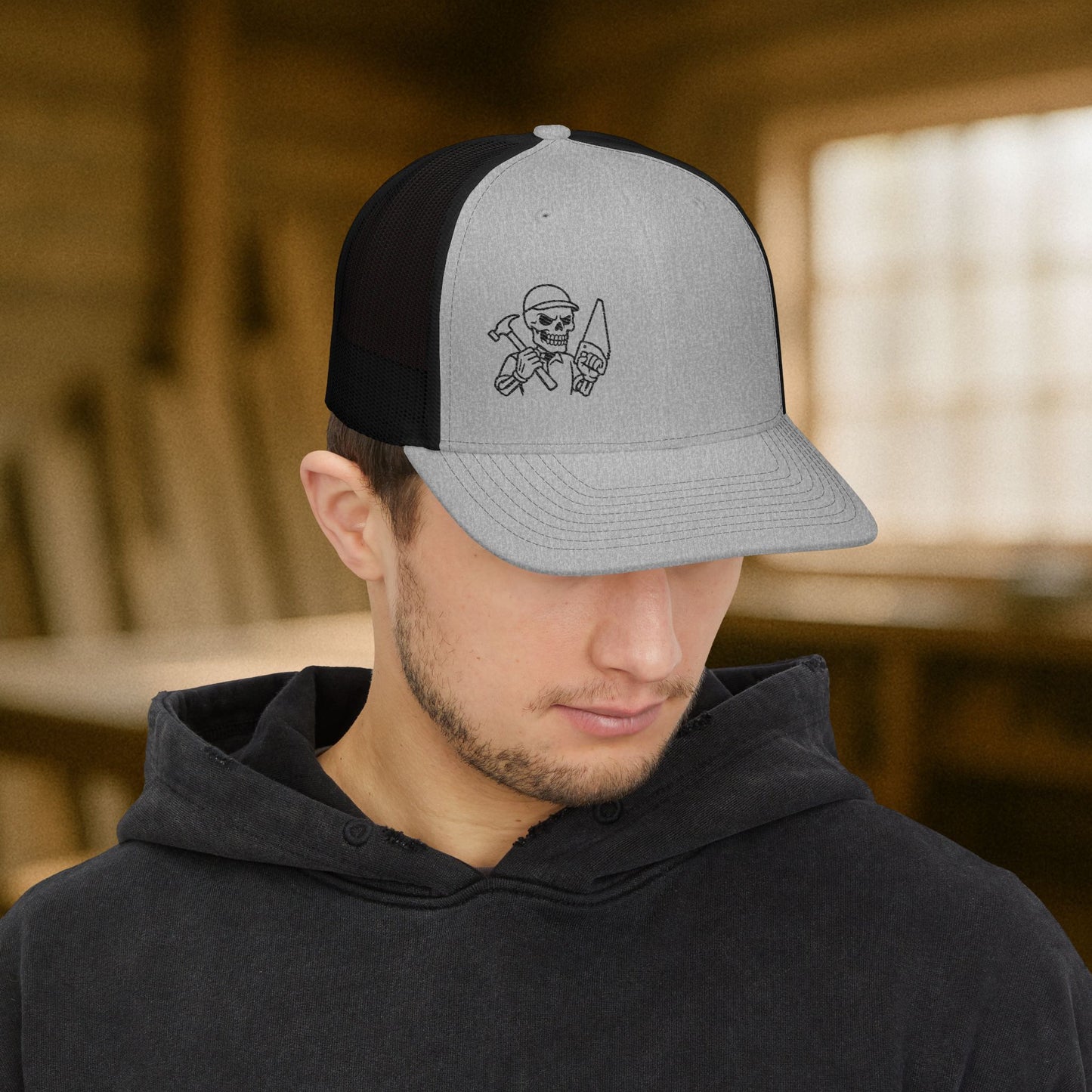 Carpenter Workwear hat, Carpenter skeleton cap