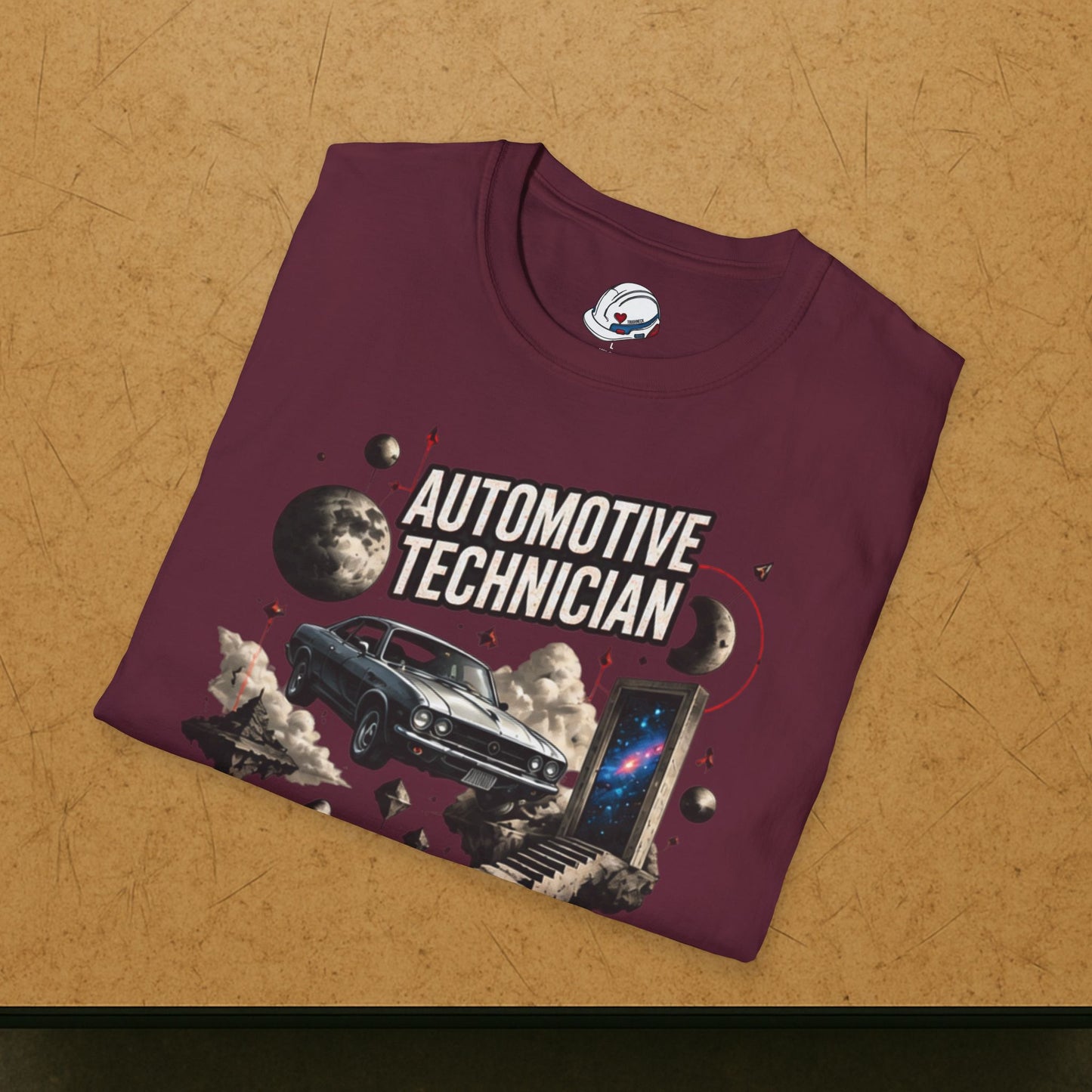 Cosmos Garage Automotive Technician T-Shirt, Space Mechanic T-Shirt
