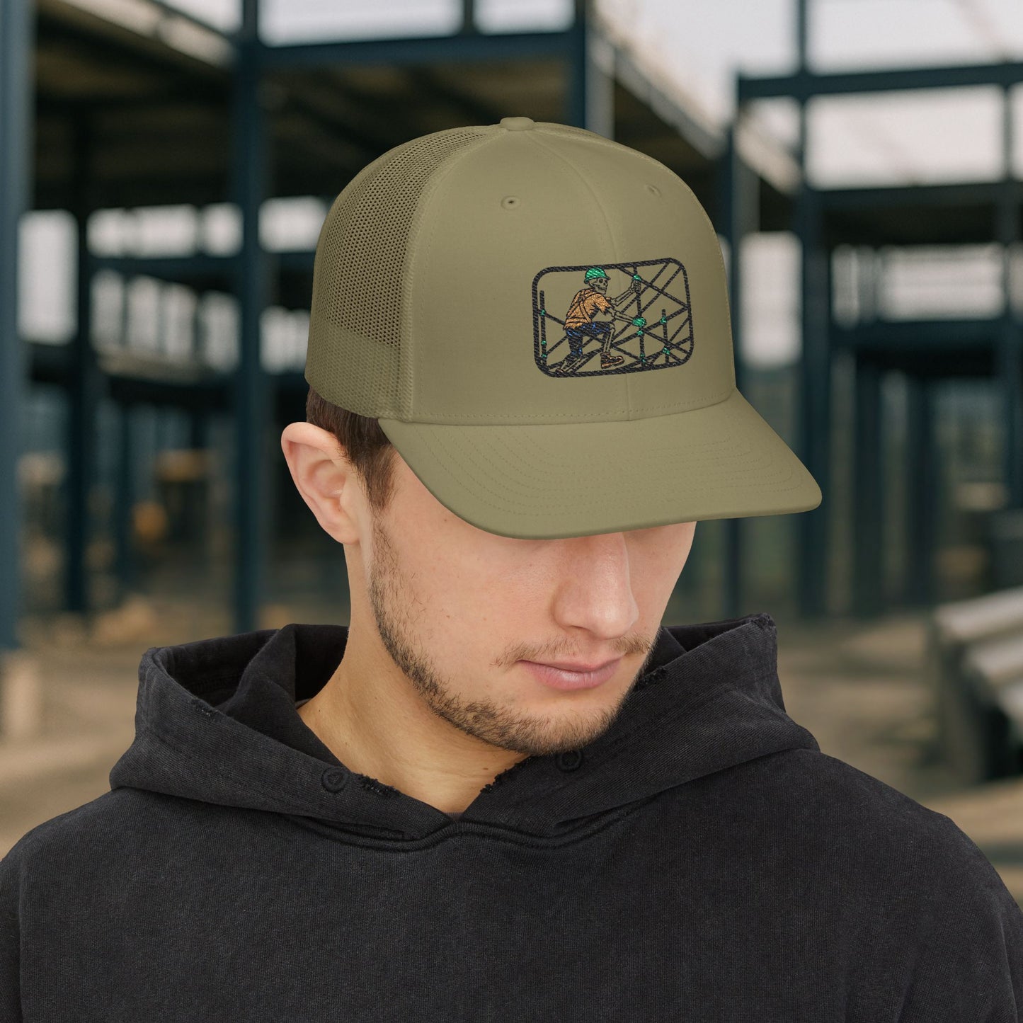 Skeleton Scaffolder Work Hat, Scaffolding Trade Cap