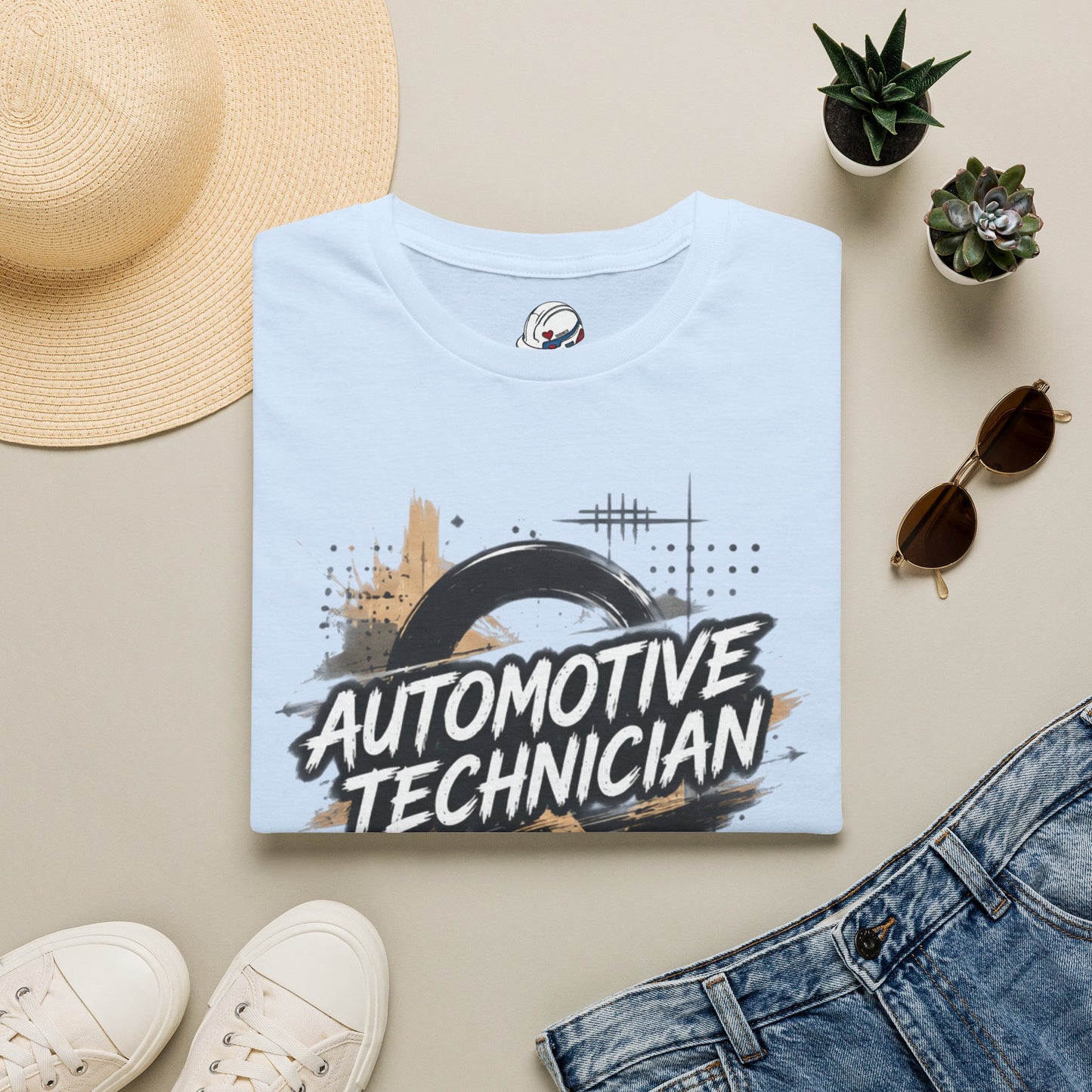 Automotive Technician T-Shirt, Distressed Auto Mechanic T-Shirt
