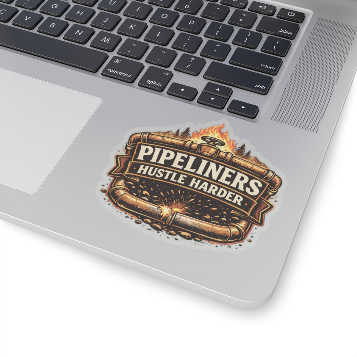 Pipeliner hustle harder sticker, Pipeliner hardhat stickers