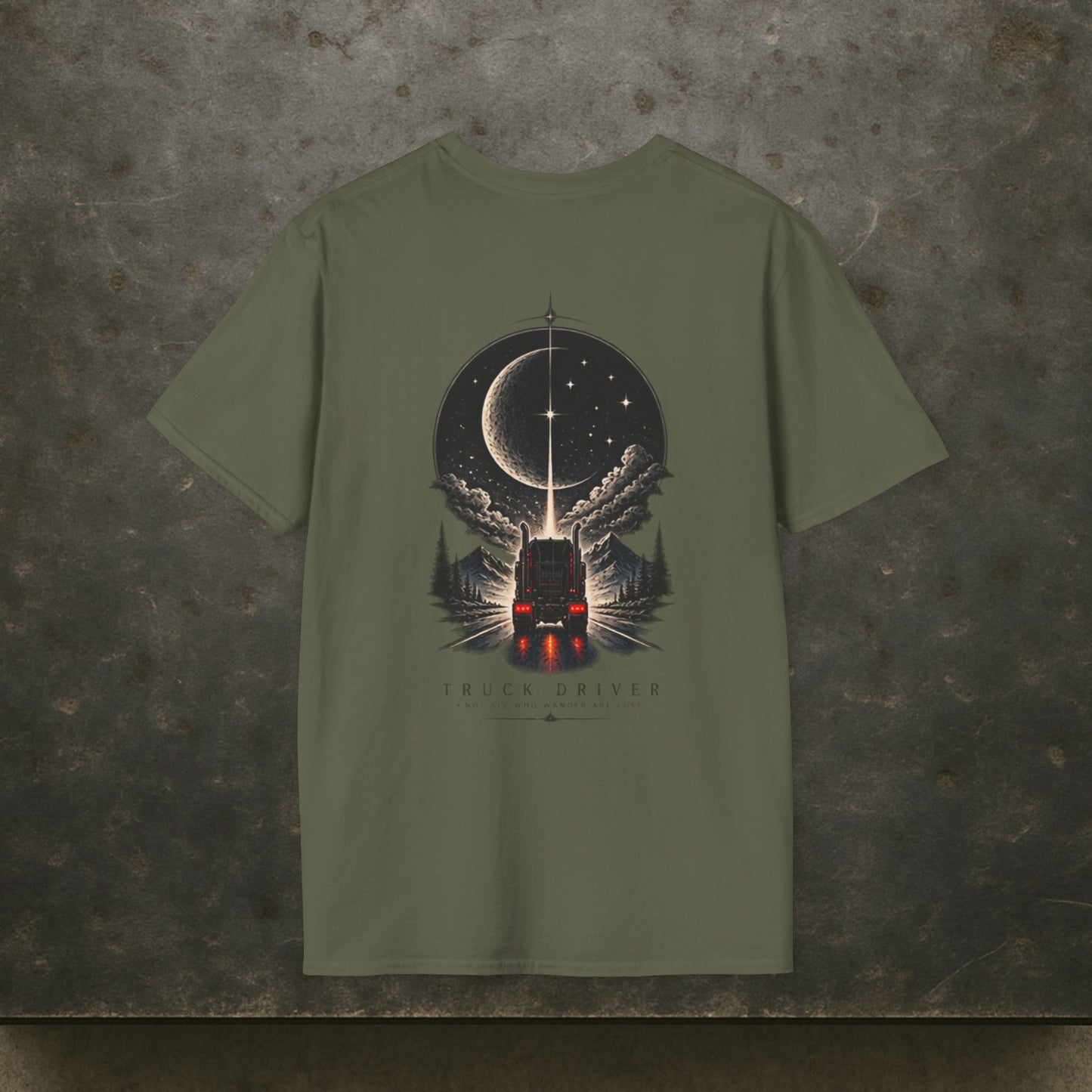 Not All Who Wander Are Lost Semi T-Shirt, Truck Driver Tee Shirt