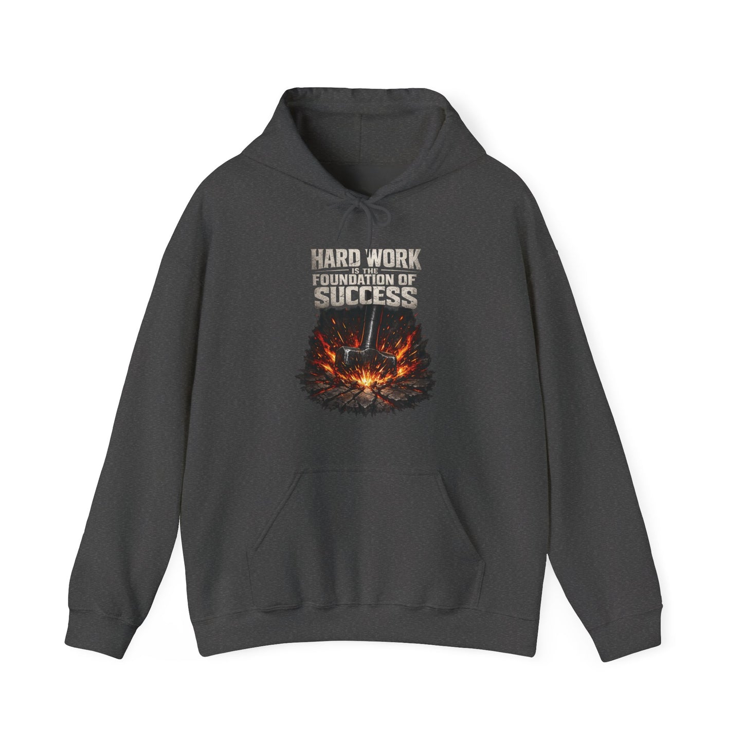 'Hard work is the Foundation of Success' Men's Hoodie, Motivational Sweater
