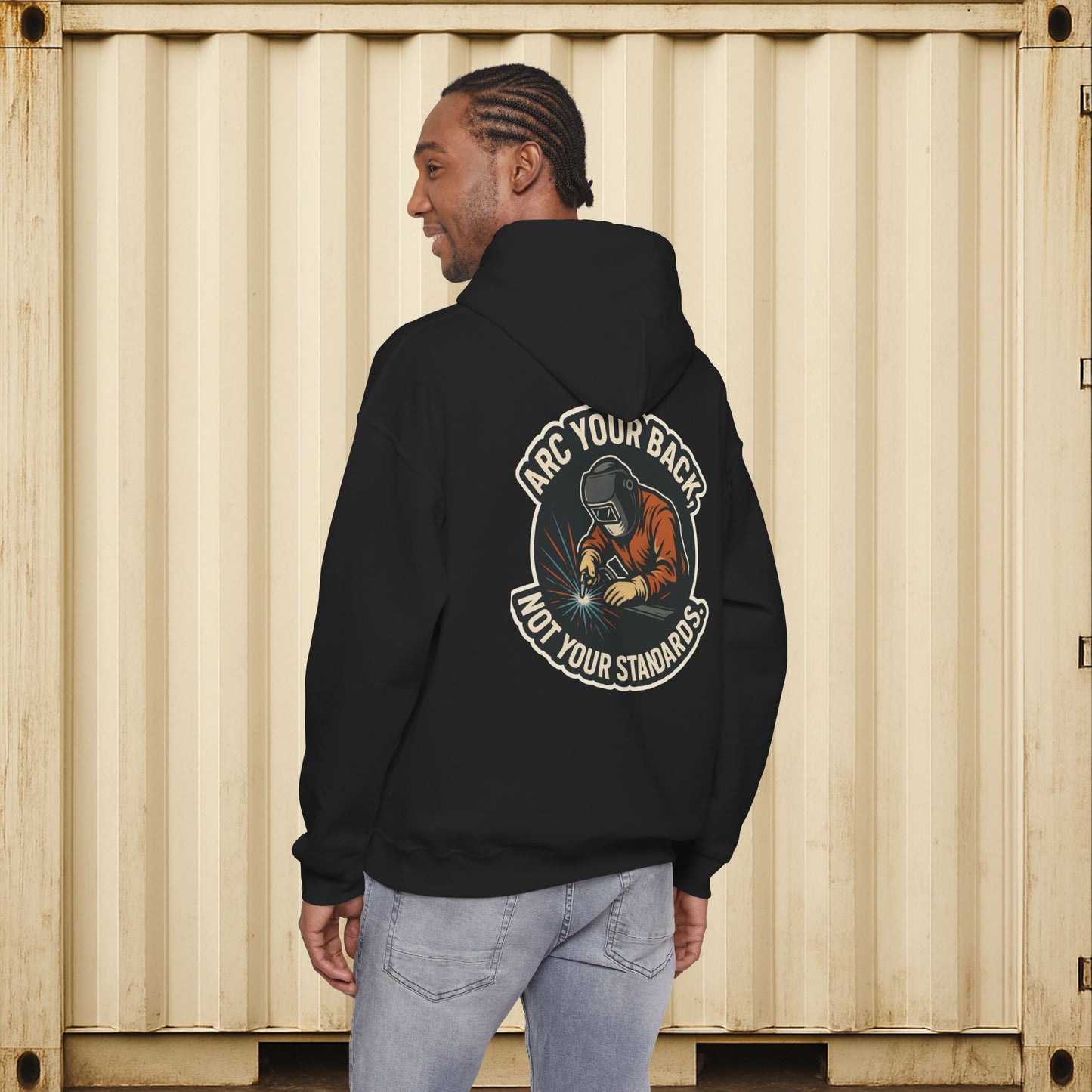 'Arc Your Back, Not Your Standards' Hoodie, Funny Sweater