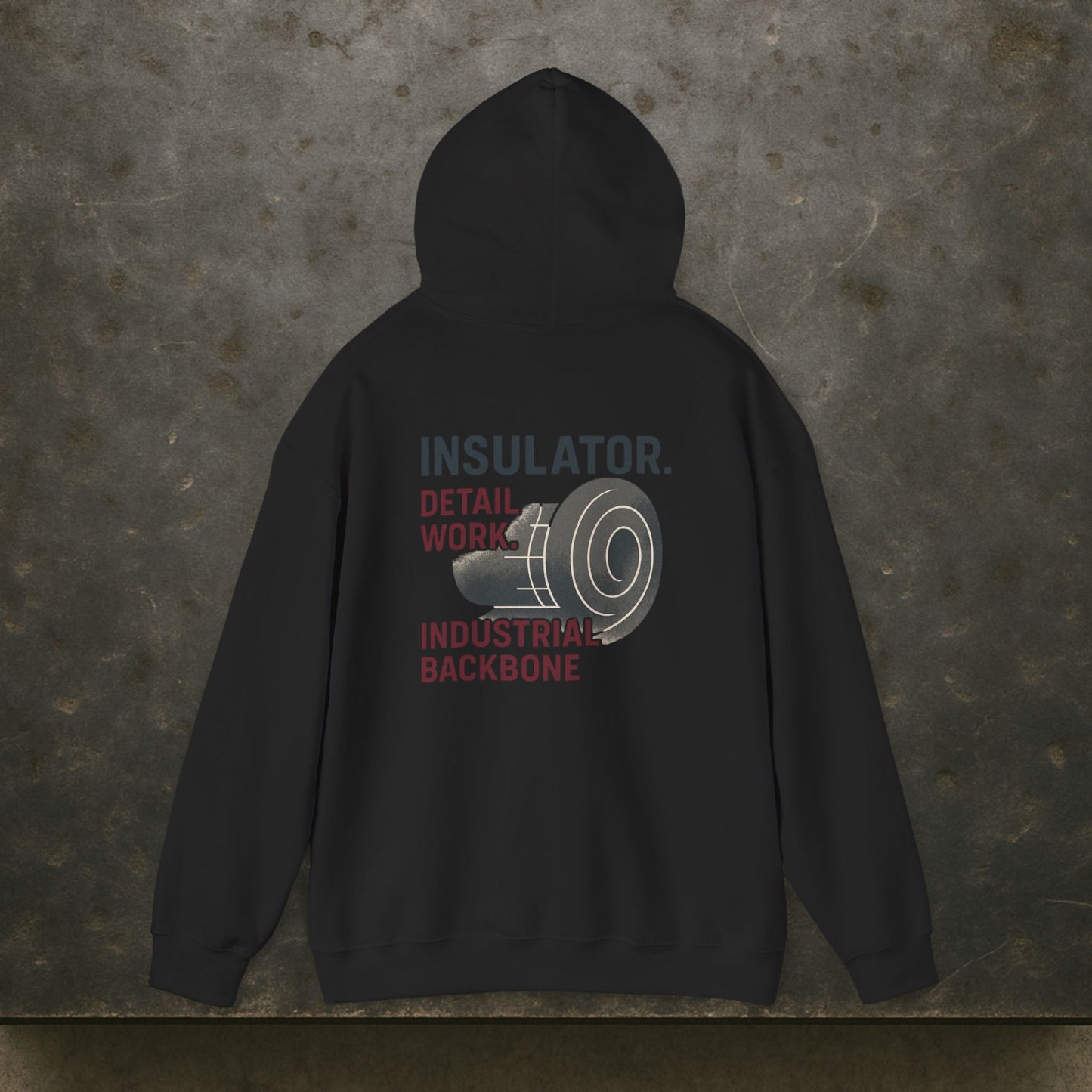 “Insulator Detail Work Industrial Backbone” Hoodie, Insulator Sweater
