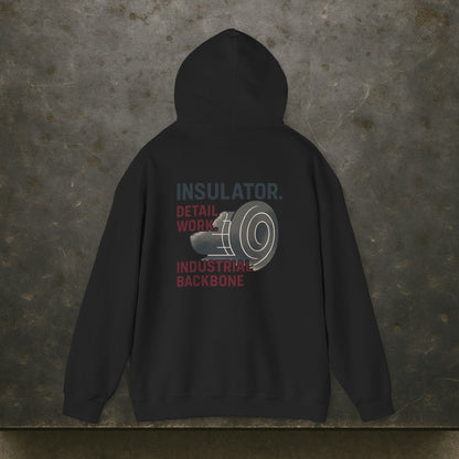 “Insulator Detail Work Industrial Backbone” Hoodie, Insulator Sweater