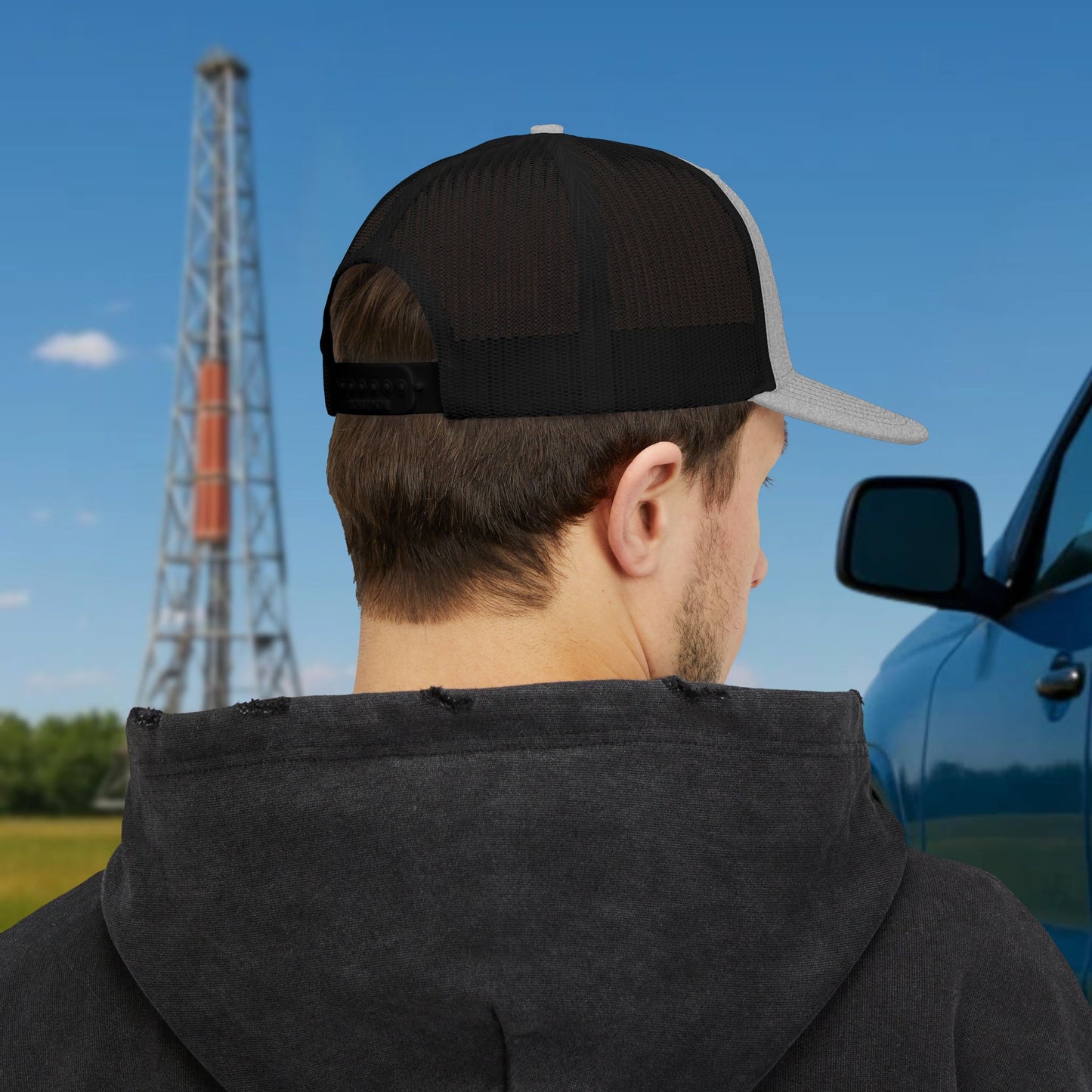 Oilfield Skeleton Workwear hat, Oilfield cap