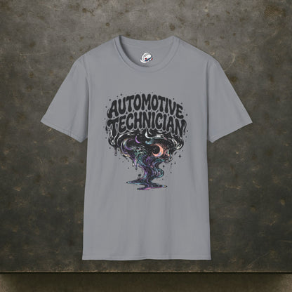 Automotive Technician T-Shirt, Mechanic Cosmic T-Shirt