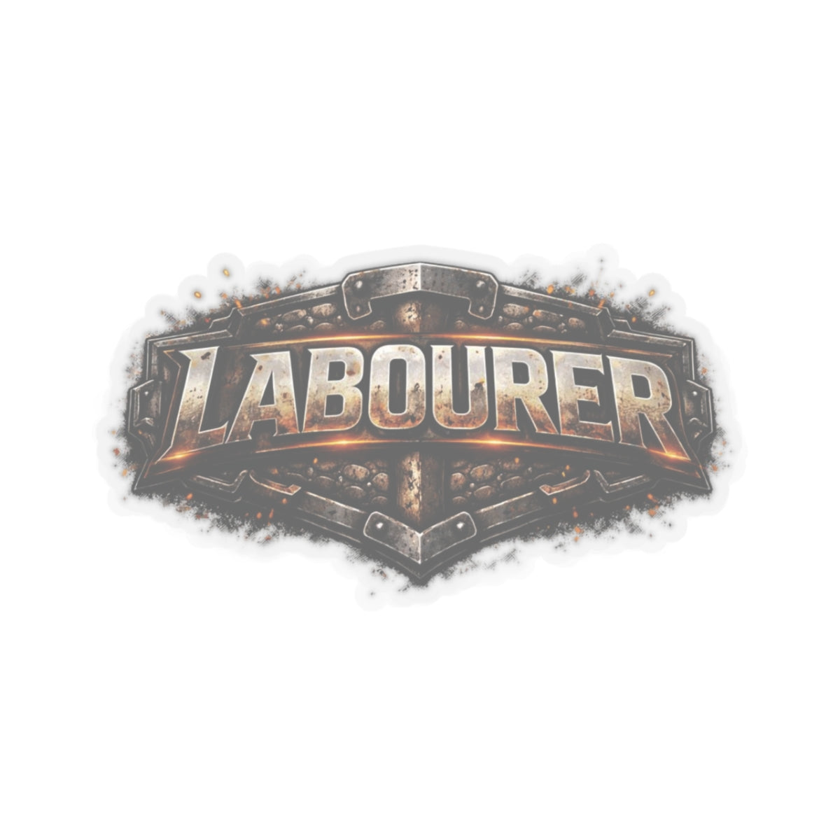 Labourer Sticker, Laborer Hardhat Stickers