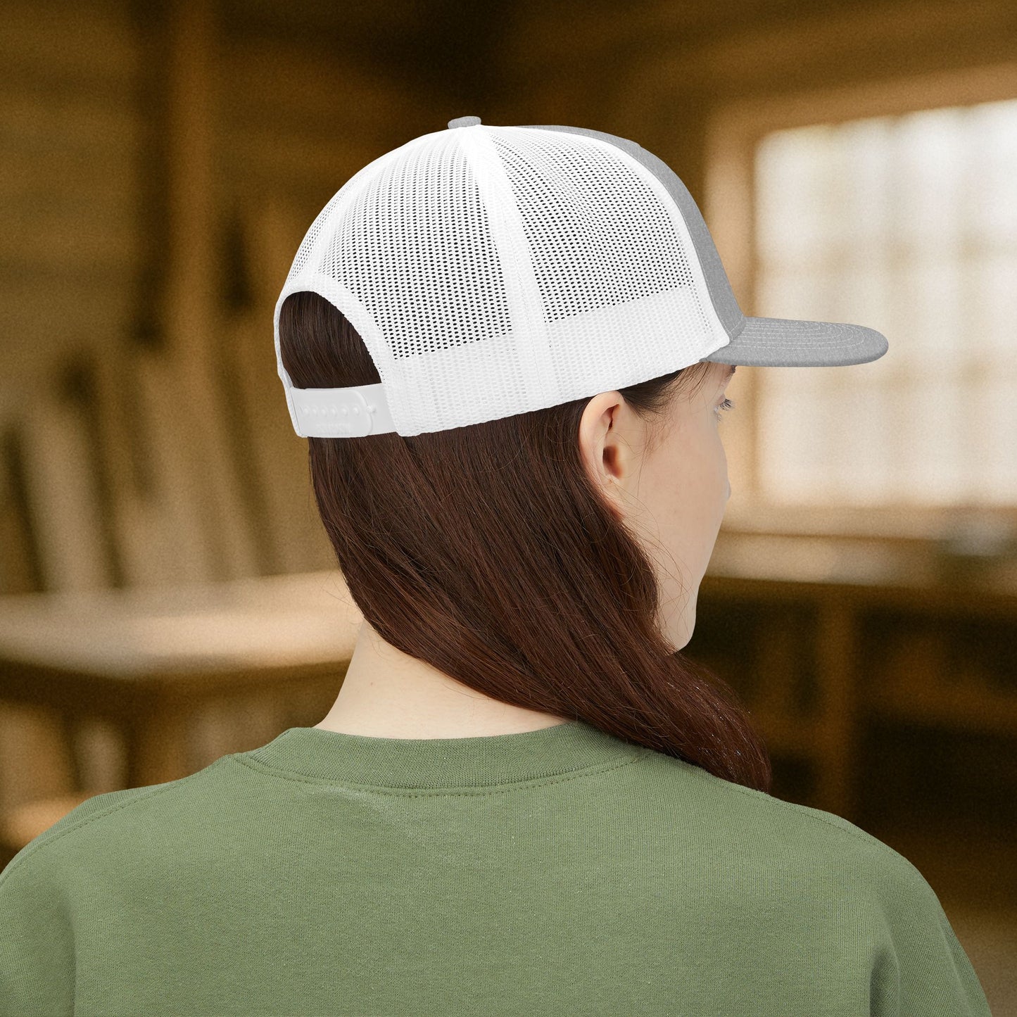 Roofer Break Time Hat, Roofing Skeleton Trade Cap