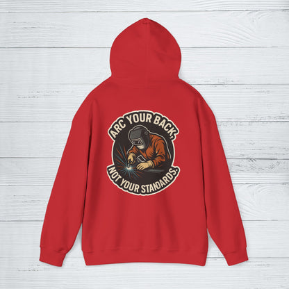 'Arc Your Back, Not Your Standards' Hoodie, Funny Sweater