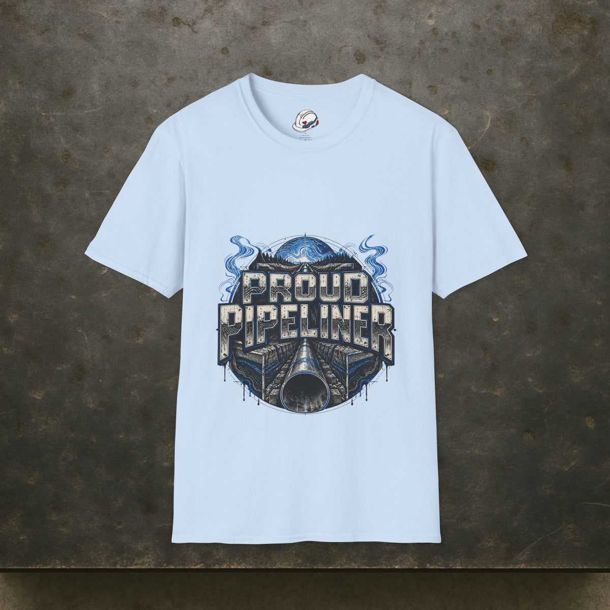 Proud Pipeliner Cutaway Pipeline & Topographic Lines Men's T-Shirt