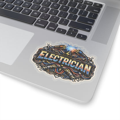 Electrician Wires Sticker, Sparky Hardhat Stickers