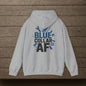 'Blue Collar AF' Men's Hoodie, Motivational Sweater