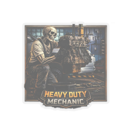 Heavy Duty Mechanic Sticker, Heavy Duty Mechanic Hardhat Stickers