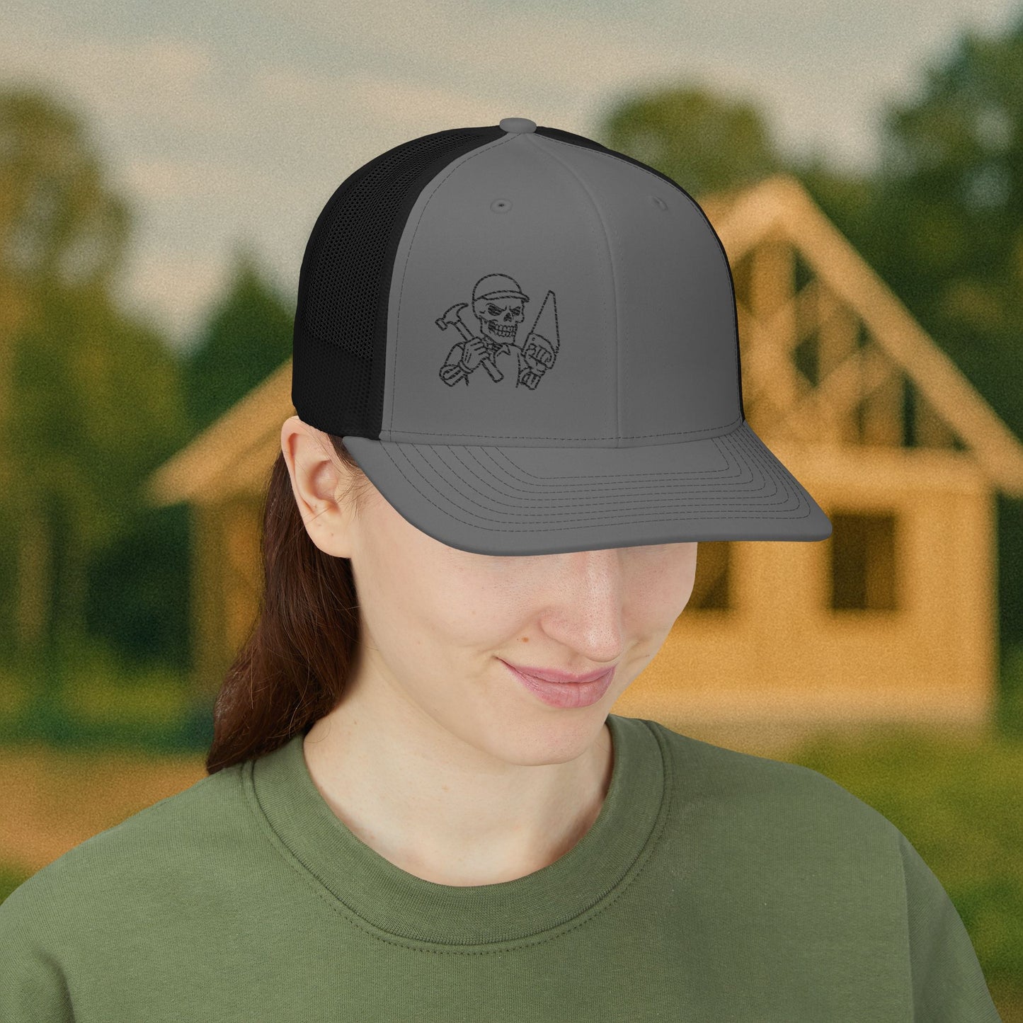 Carpenter Workwear hat, Carpenter skeleton cap