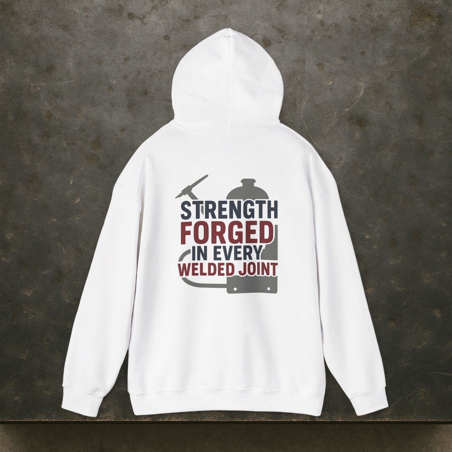 “Strength Forged in Every Welded Joint” Hoodie, Boilermaker Sweater