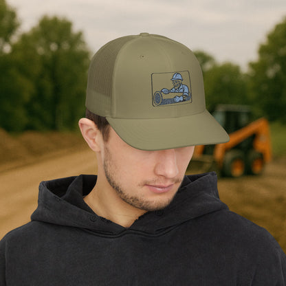 Pipeliner Embroidered Skeleton Pipe hat, Pipe liner cap