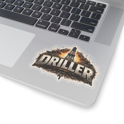 Driller Sticker, Drilling Rig Hardhat Stickers