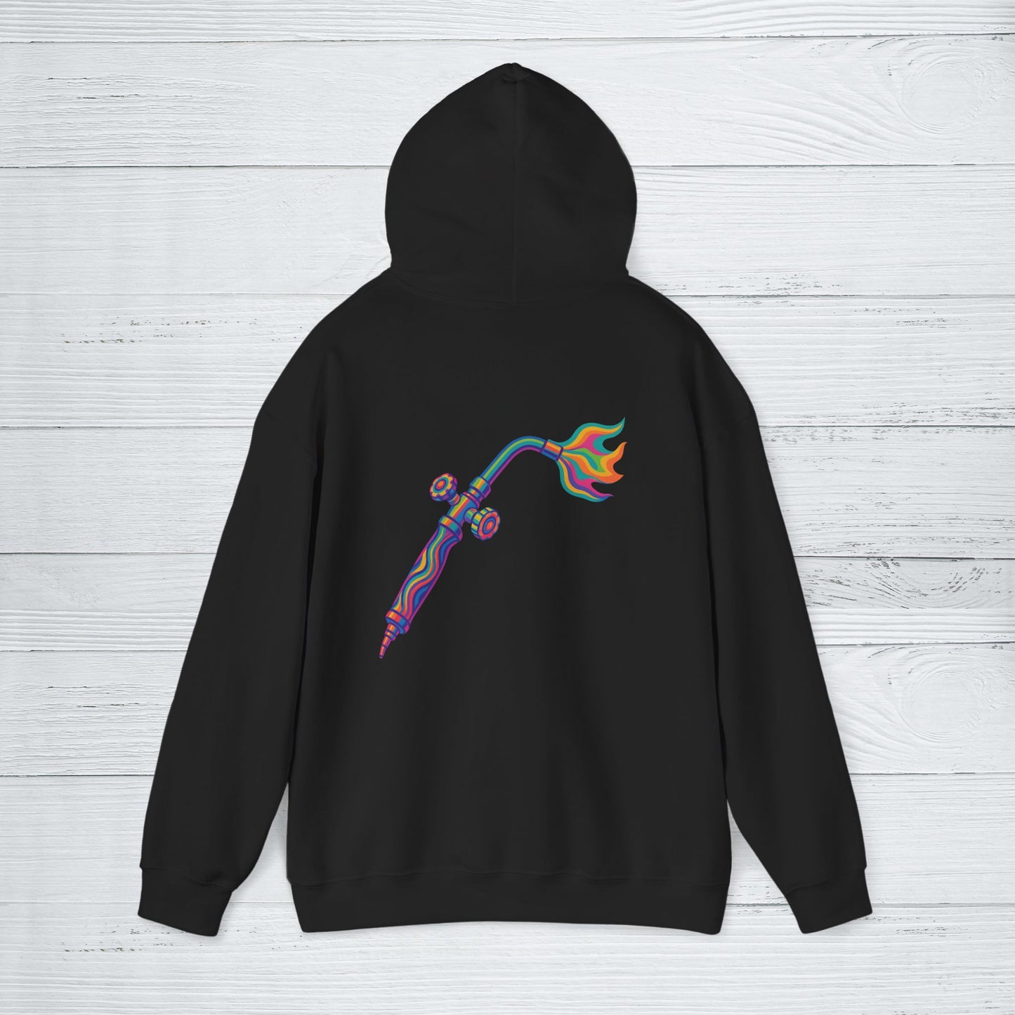 Psychedelic Torch Hoodie, Welder Sweater