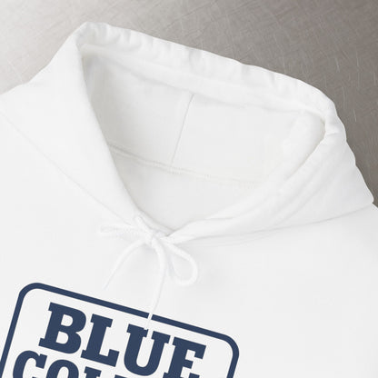 'Blue Collar Trash' Men's Hoodie, Motivational Sweater