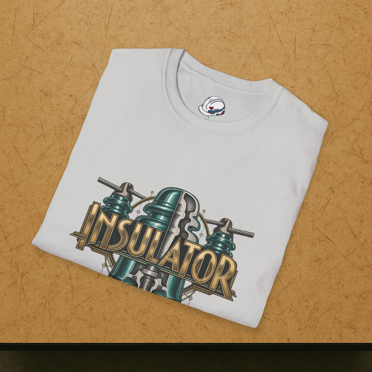 Insulator Cutaway Glass Insulator and Power Line T-Shirt