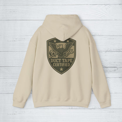 'Duct Tape Certified' Hoodie, Motivational Sweater