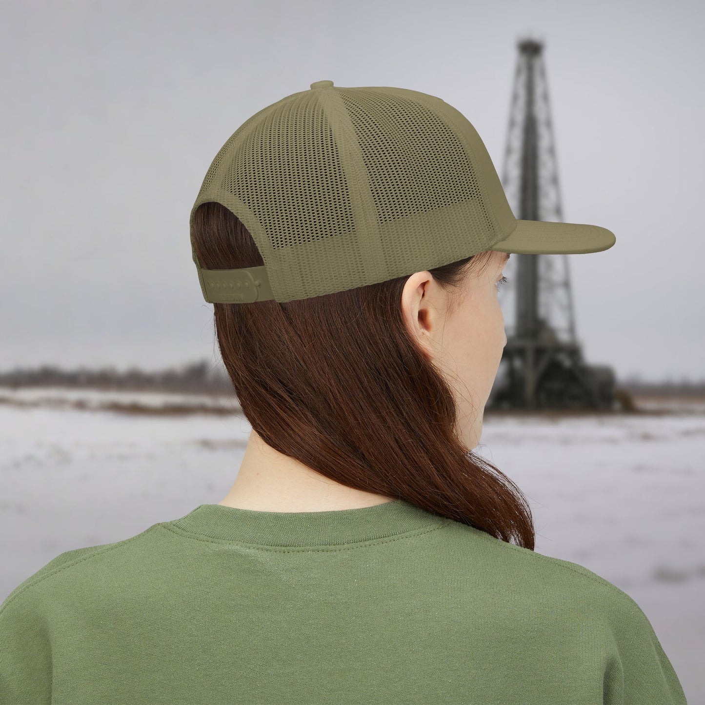 Oilfield Skeleton Workwear hat, Oilfield cap