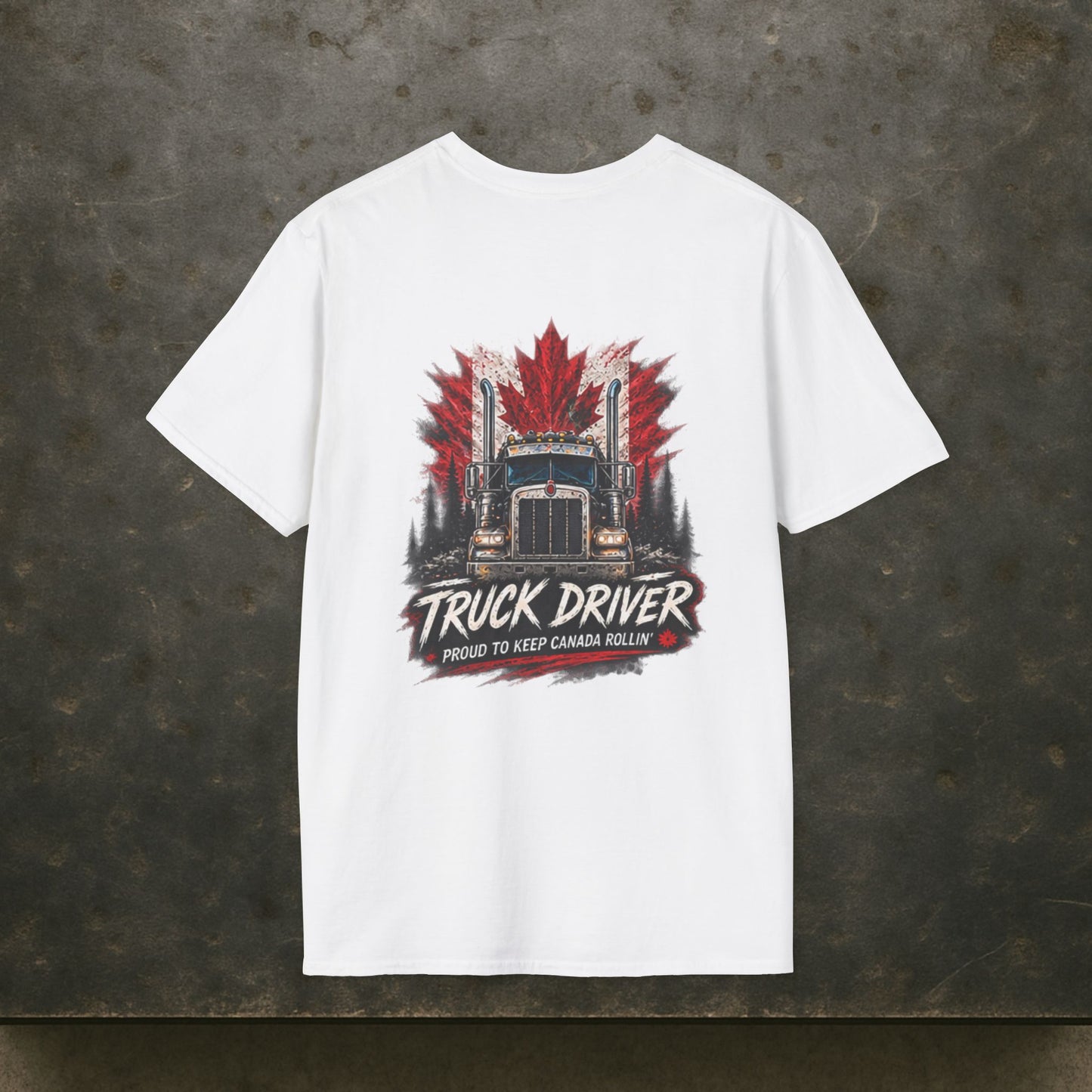 Proud to Keep Canada Rollin’ Semi T-Shirt, Truck Driver Tee Shirt
