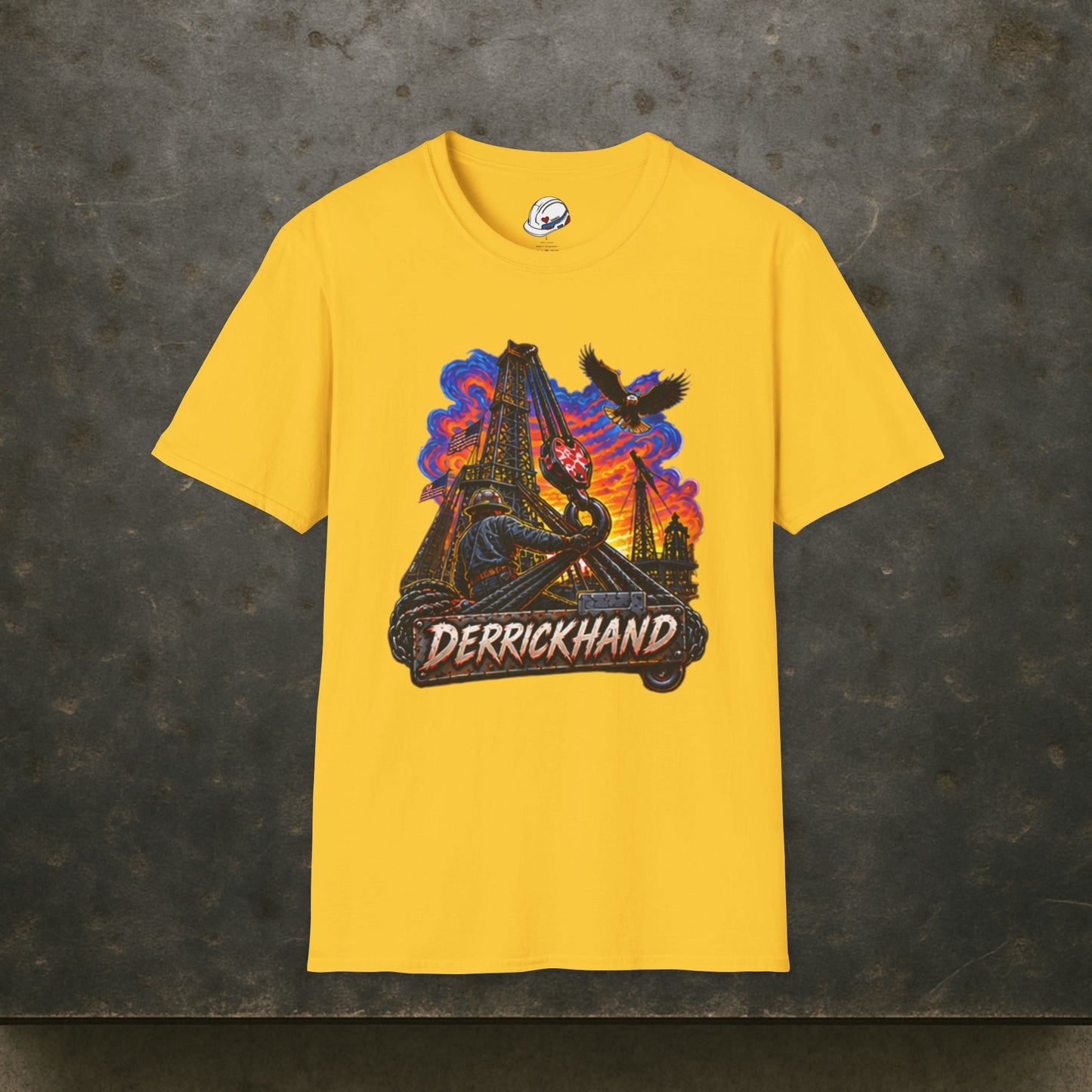 Derrickhand Oilfield T-Shirt, Derrick Hand Drilling Rig Work Shirt