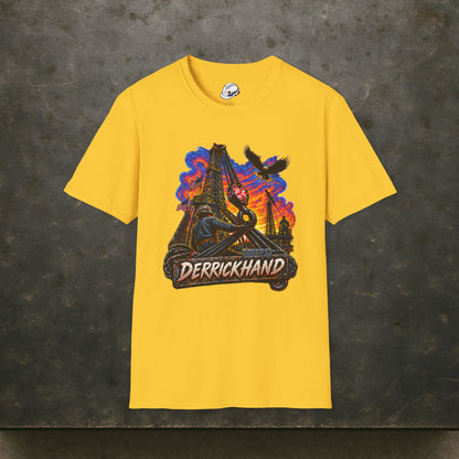 Derrickhand Oilfield T-Shirt, Derrick Hand Drilling Rig Work Shirt