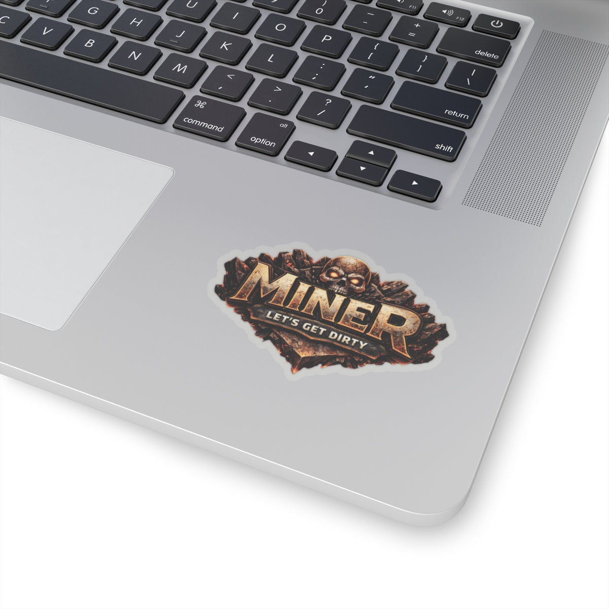 Miner Let’s Get Dirty Sticker, Miner Hardhat Stickers