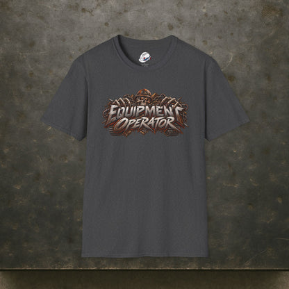 Equipment Operator Skull T-Shirt, Heavy Equipment Operator Work Shirt