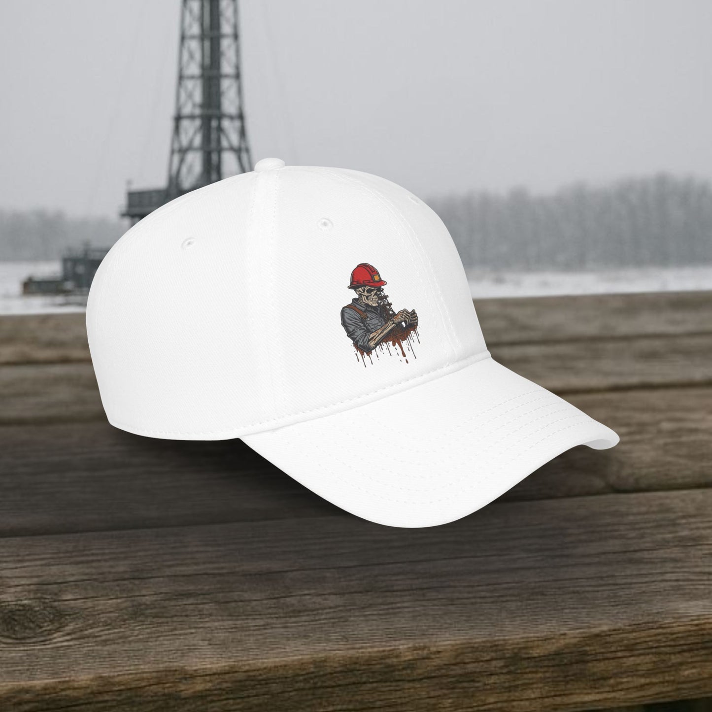 Skeleton Oilfield Worker Visual hat, General Oil cap