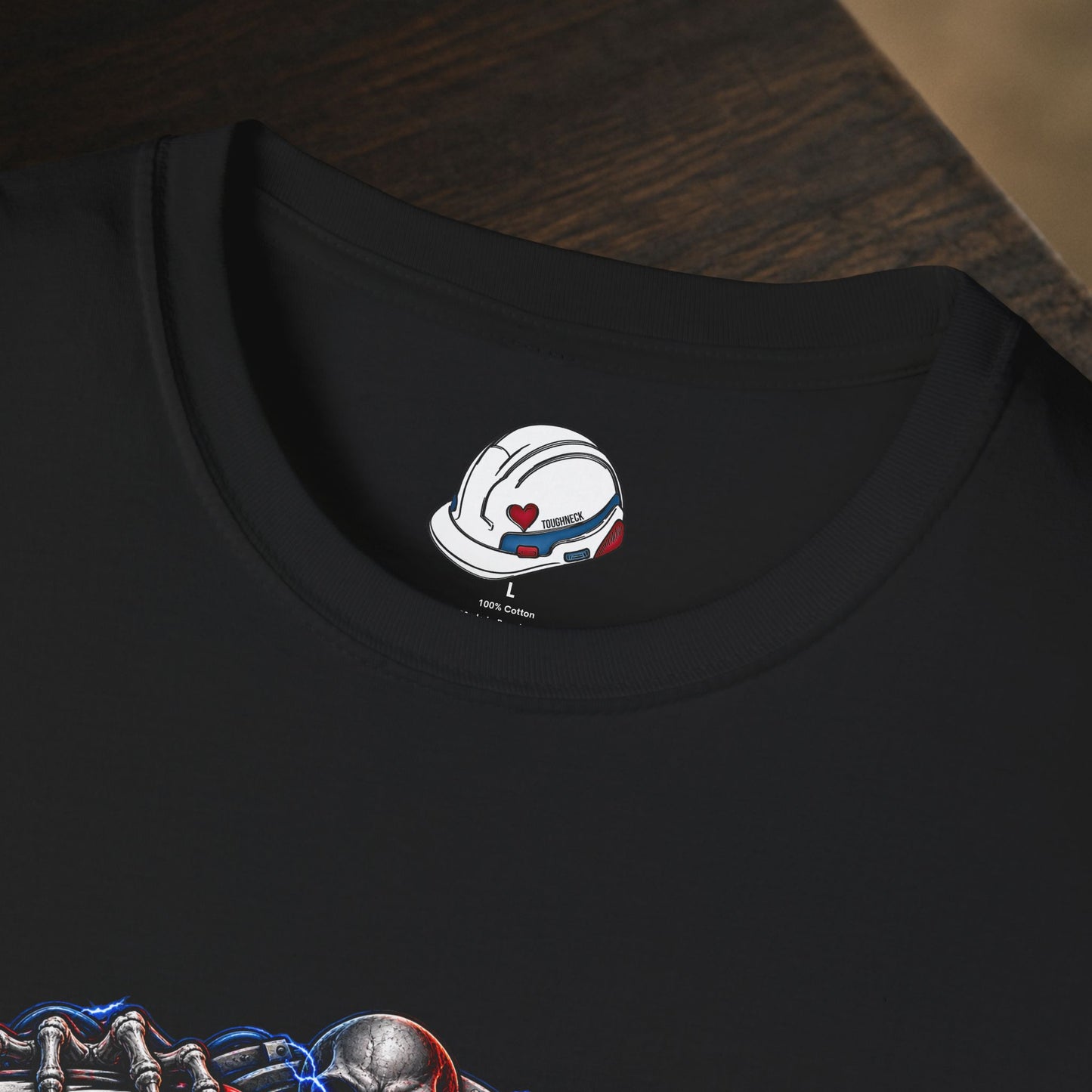 Electrician Skull T-Shirt, Electrical Trades Power Line Work Shirt