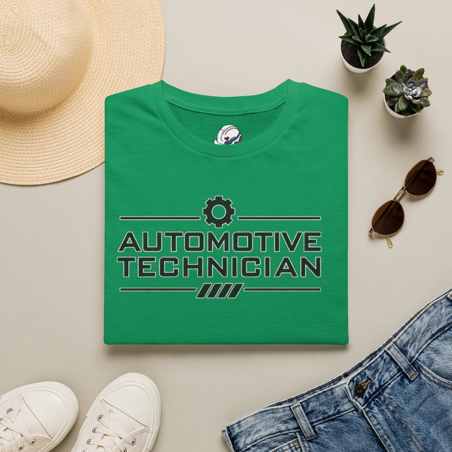 Industrial Badge Automotive Technician T-Shirt, Auto Mechanic T-Shirt