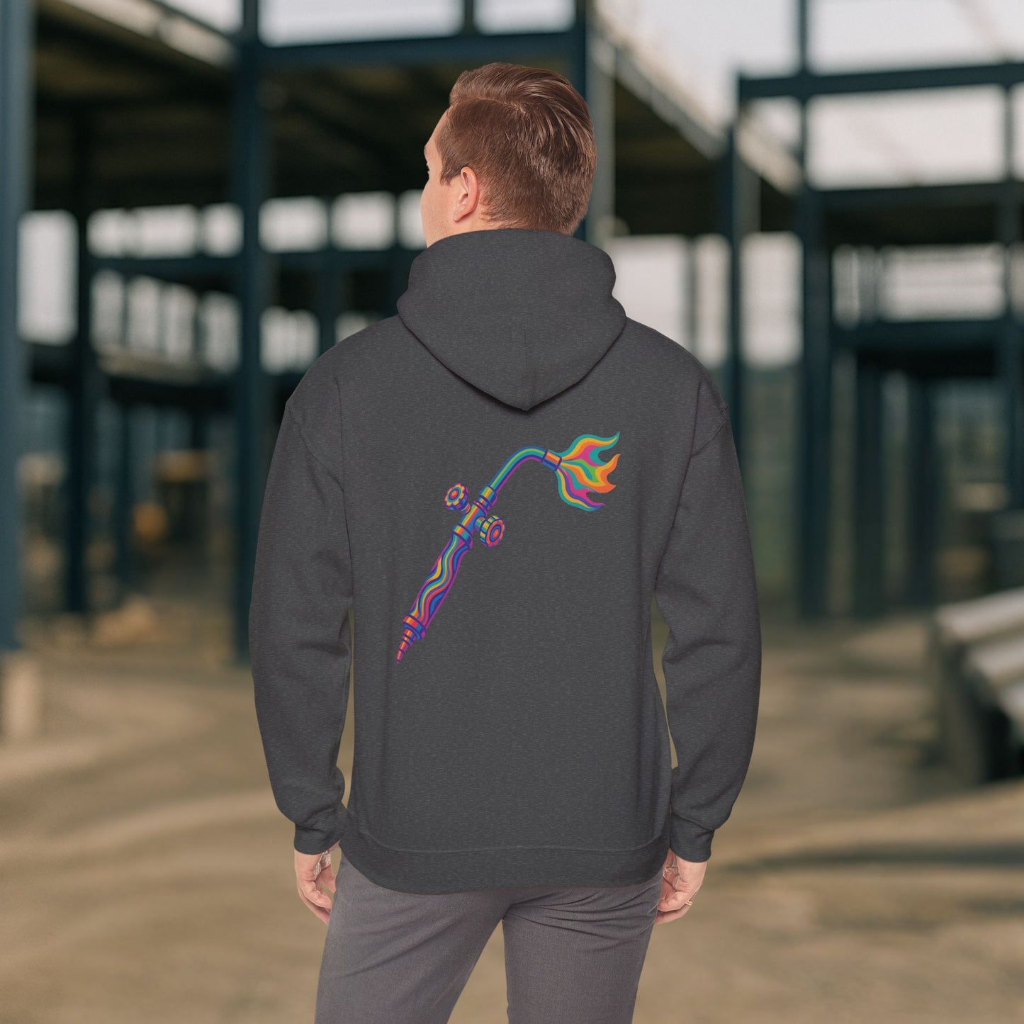 Psychedelic Torch Hoodie, Welder Sweater