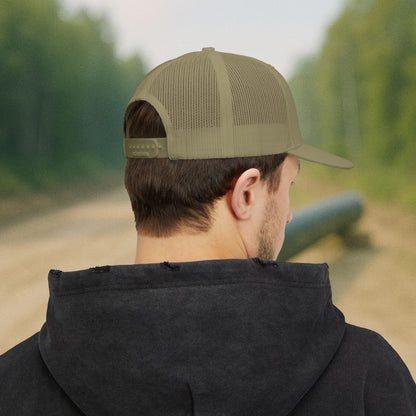 Pipeliner Embroidered Hat, Pipeline Skeleton Cap